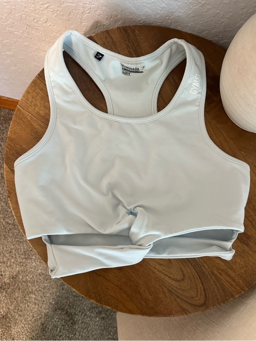 Gymshark Pale Blue Racerback Sports Bra